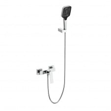 Змішувач для ванни Qtap Capricorn з душовим гарнітуром хром (k35) (QTCAP4060102C48221)