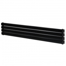 Горизонтальний дизайнерський радіатор Arttidesign Livorno ІІ G 4/272/2200/50 чорний матовий