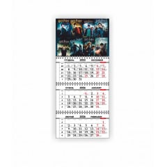 Календарь квартальный настенный Vivay 2026 Гарри Поттер 30x65 см Разноцветный (hub_loxxmi) Киев