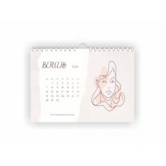 Календарь настенный Vivay 2026 Beautyspecial А3 30x40 см Бело-бежевый (hub_t8a1hg) Киев