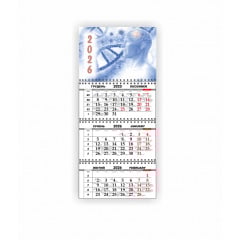 Календарь квартальный настенный Vivay 2026 Медицинский 30x65 см Разноцветный (hub_aone30) Киев