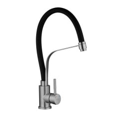 Змішувач для кухні Kroner KRP Edelstahl Klassisch - ESG03593BLK сталь/чорний (CV035453) Київ