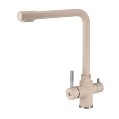 Змішувач для кухні Granado Badalona Lux Gris з підключенням фільтра питної води бежевий (gz0408L) Киев