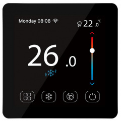 Кімнатний сенсорний термостат з WiFi управлінням Tervix Pro Line WiFi TouchScreen Thermostat чорний (114150) Киев