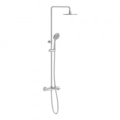 Душова система для ванни Imprese Bilovec з термостатом хром (t048B00901SR) Цумань