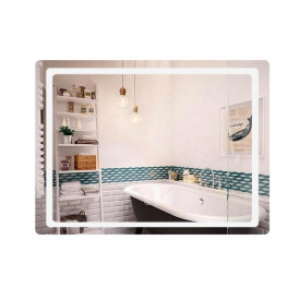 Дзеркало Qtap Mideya (DC-F614) 700х500 з LED-підсвічуванням, димером та антизапотіванням (QT2078NCF07050W)