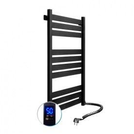 Електрична рушникосушка Navin Largo 500x1000 Sensor правий, таймер чорний