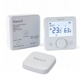 Комплект бездротового управління опаленням Tervix Pro Line ZigBee: термостат бездротовий + реле (сухий контакт) + ZigBee контролер (493062)