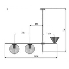 Люстра Pikart CONSTRUCTIO 14358-4 Сарны