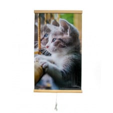 Електричний настінний обігрівач-картина ТРІО "Котик"