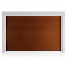 Промислові гаражні ворота Gant Plus Pro - панель Широка лінія, розмір 3600x2800 мм., колір Коричневий RAL 8014. Ручне управління.