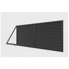 Ворота відкатні Жалюзі Лего (Темно-коричневий) Самбір