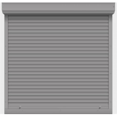 Захисні ролети Gant - профіль 39-й, розмір 1000x1000 мм., колір Срібло RAL 9006. Ручне управління. Київ