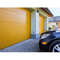 Секційні гаражні ворота Gant Plus Pro - панель Широка лінія, розмір 2500x2300 мм., колір Жовтий - Aztec Yellow. Ручне управління. Київ