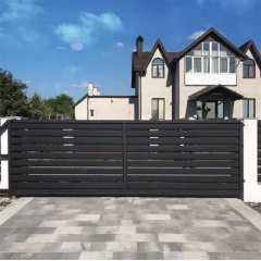 Ворота відкатні Ранчо класичне (Чорний) Самбір