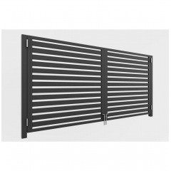 Ворота розпашні Ранчо класичне (Темно-коричневий) Енергодар