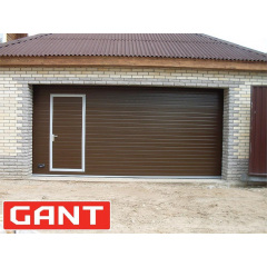 Cекційні Секційні гаражні ворота Gant Plus розмір 2400 х 2030 мм. (Доска - покраска) Пружини розтягу Чернівці