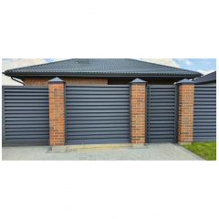 Паркан Жалюзі стандарт (Чорний) Херсон