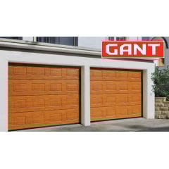 Cекційні Секційні гаражні ворота Gant Plus розмір 2400 х 2030 мм. (Фільонка - під дерево) Пружини розтягу Чернівці