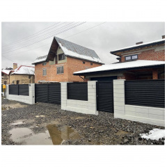 Паркан Жалюзі Ромб (Темно-коричневий) Талалаївка