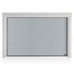 Промышленные гаражные ворота Gant Plus Pro - панель Широкая линия, размер 3300x2700 мм., цвет Серебро RAL 9006. Ручное управление. Киев