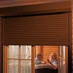 Захисні ролети Gant - профіль 55-й, розмір 2954x2205 мм., колір Коричневий RAL 8014. Ручне управління. Київ