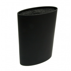 Колода для ножей Vincent Черная 11 х 7.1 х 22.3 см (VC-6199 Black) Дубно