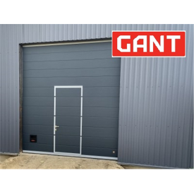 Промышленные гаражные ворота Gant Plus Pro размер 2400 х 2030 мм.(Широкая линия – покраска) Торсион