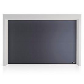 Промислові гаражні ворота Gant Plus Pro - панель Гладка, розмір 4100x3000 мм., колір Графіт RAL DB-703. Ручне управління.