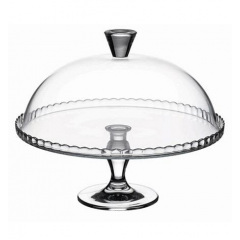 Блюдо на ноге Pasabahce Patisserie со стеклянной крышкой 32 см Прозрачный DP66326 Киев