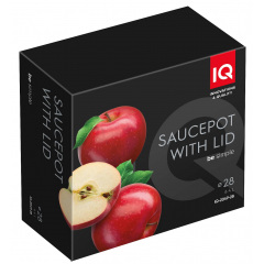 Кастрюля IQ Be Simple 6.4 л 28 см Черный (6996312) Днепрорудное