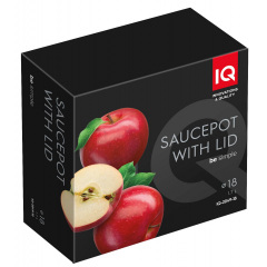 Каструля IQ Be Simple 1.7 л 18 см Чорний (6996309) Софіївська Борщагівка