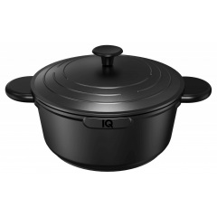 Каструля IQ Be Simple 2.4 л 20 см Чорний (6996310) Токмак