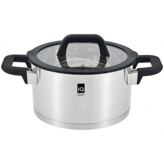 Кастрюля IQ Be Traditional 4.3 л 22 см Серебристый (6977604)
