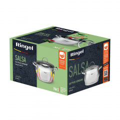 Кастрюля Ringel Salsa 8.4 л 26 см Серебристый (6990942) Кременчуг