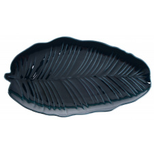 Блюдо Limited Edition Leaf Black 30x16.8 см Черный (6990671)