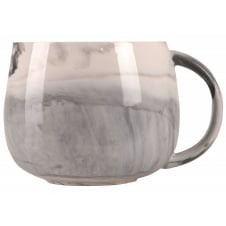 Чашка Led Marmur 380 мл Бело-серый (7133145)