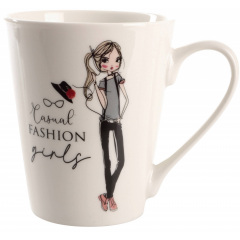 Чашка Limited Edition Fashion Girl A 300 мл Білий (7007025) Енергодар