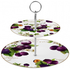 Блюдо Limited Edition Prunus 2-ярусное Разноцветный (6939805) Костополь