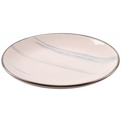 Тарелка обеденная Limited Edition Marble 26.5 см Бежевый (6937675) Долина