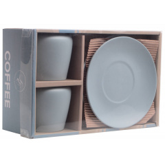 Набор чашек Limited Edition Coffee 240 мл 2 шт Серый (7019855) Киев