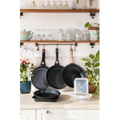 Сковорода Pyrex Optima 22 см Чорний (7120919) Черкаси