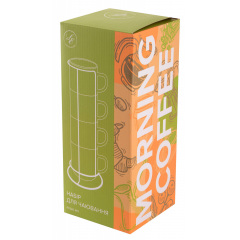 Набор чашек Limited Edition Morning Coffee 340 мл 4 шт Разноцветный (7007034) Киев