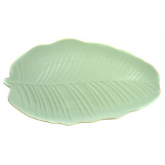 Блюдо Limited Edition Leaf Green Gold 30x16.8 см Зелений (6990674) Переяслав-Хмельницький