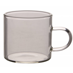 Набор чашек Led Drip 90 мл 6 шт Прозрачно-серый (6990759) Вольнянск