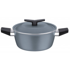 Кастрюля Tramontina Spezia Blue 4.3 л 24 см Серо-черный (7096827) Киев