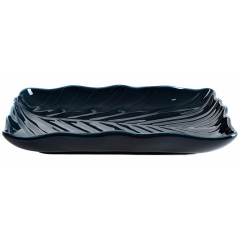 Блюдо Limited Edition Leaf 24.5х17 см Черный (6990670) Черкассы