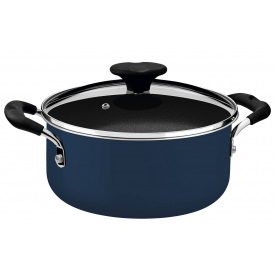 Кастрюля Tramontina Tunis 4.8 л 24 см Серо-черный (7067743)