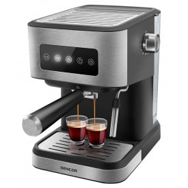 Кавоварка еспресо Sencor SES 4020SS 1.5 л Черно-сріблястий (6931335)