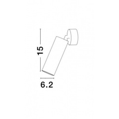 Спот Nova Luce Dexter 15 см Белый (Nova821602) Черкассы